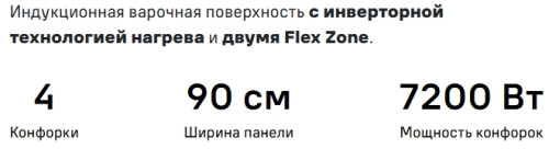 Индукционная варочная панель MAUNFELD (Маунфилд) CVI904SFLLGR Inverter