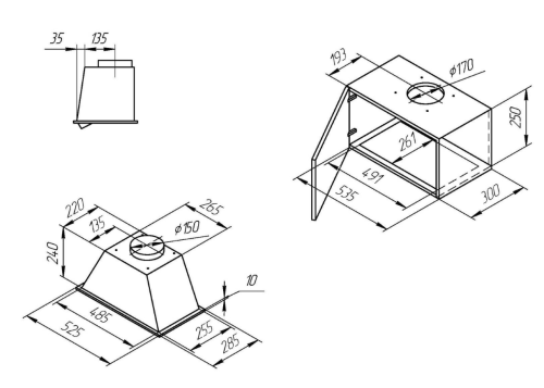 Встраиваемая вытяжка Kuppersberg (Купперсберг) INLINEA 52 LX