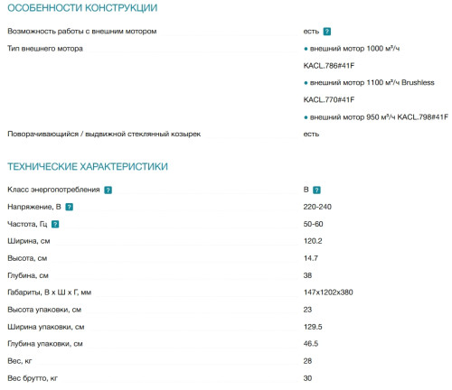 Вытяжка Falmec (Фалмек) Shelf 120 NERO (CKMN20.E1P2 ZZZN400F)