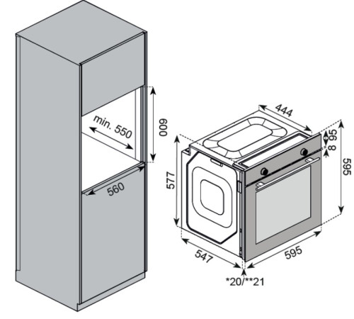 Электрический духовой шкаф Kuppersberg (Купперсберг) HF 603 BX
