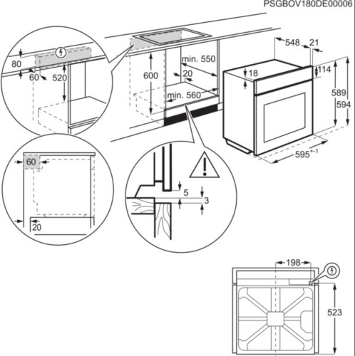 Электрический духовой шкаф Electrolux (Электролюкс) OPEB 2320 R