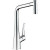 Смеситель для кухни Hansgrohe Metris с выдвижной лейкой 2 струи нержавеющая сталь (14820800)