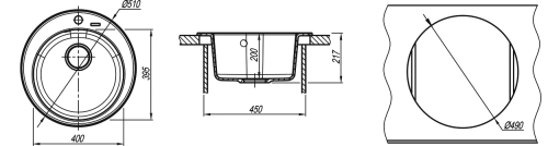 Кухонная мойка Florentina (Флорентина) Никосия, бежевый