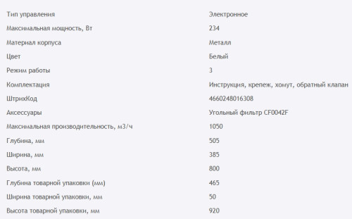 Вытяжка HOMSair (ХОМСэйр) SIGMA 39S Wall белый